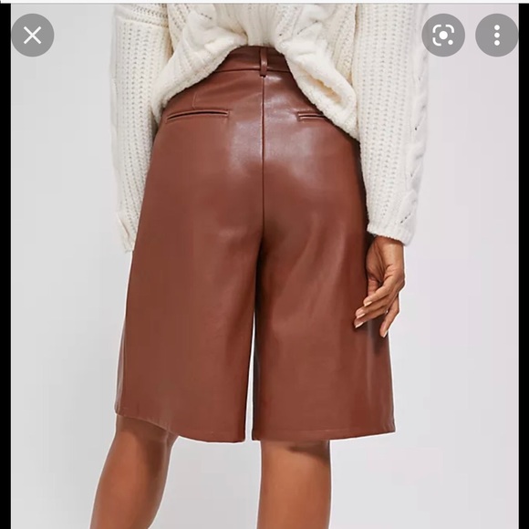 Anthropologie Davina Faux Leather Culottes- Alec Les Filles Sz. Lg - Picture 6 of 9
